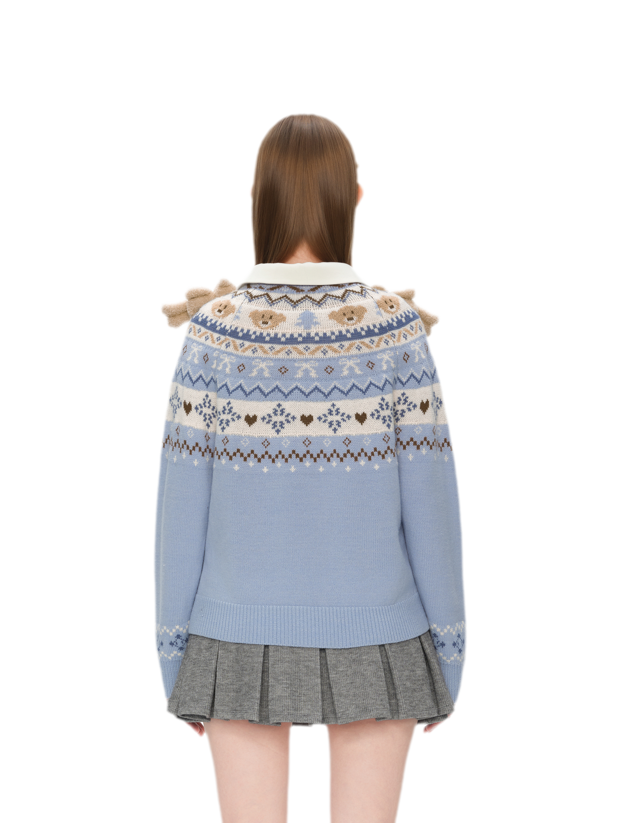 Fair Isle Bear Jacquard Sweater