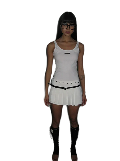 Scoop Waist Tie Top