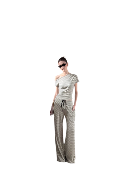 Striped Low-Rise Set