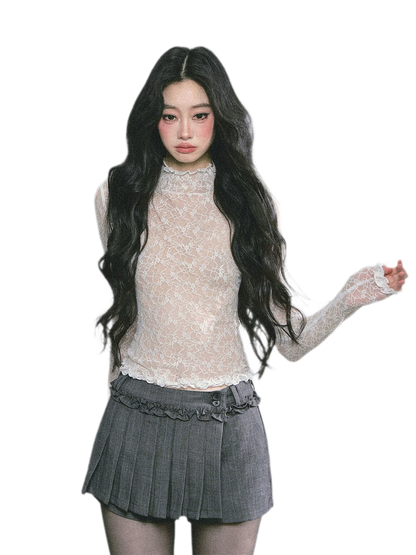 Lace Semi Sheer T-Shirt