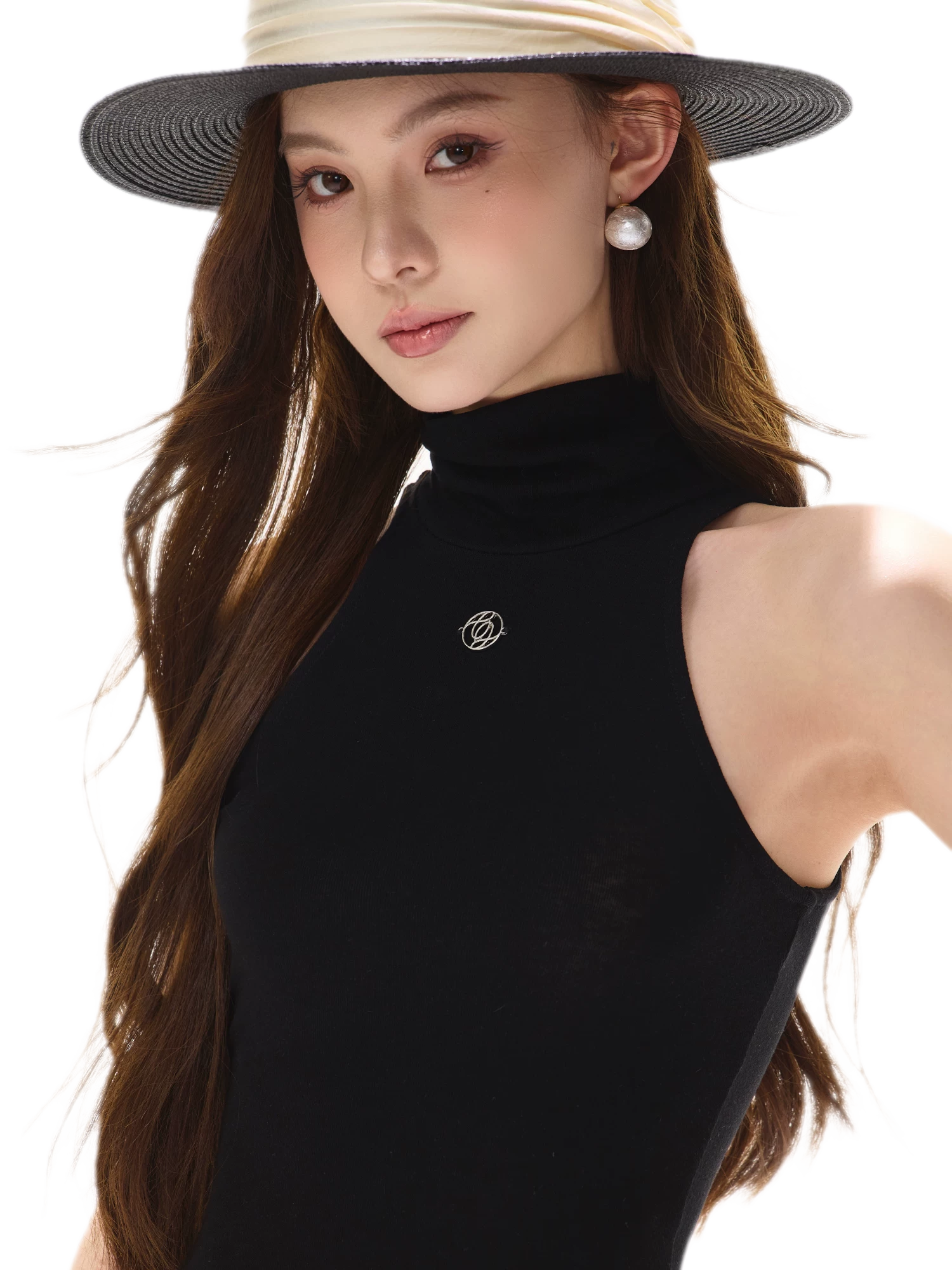 Cutout High Neck Tank
