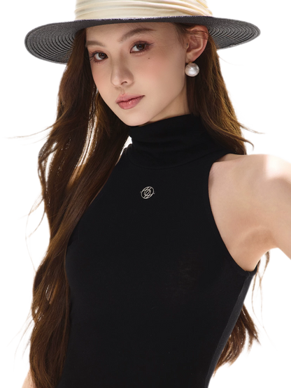 Cutout High Neck Tank