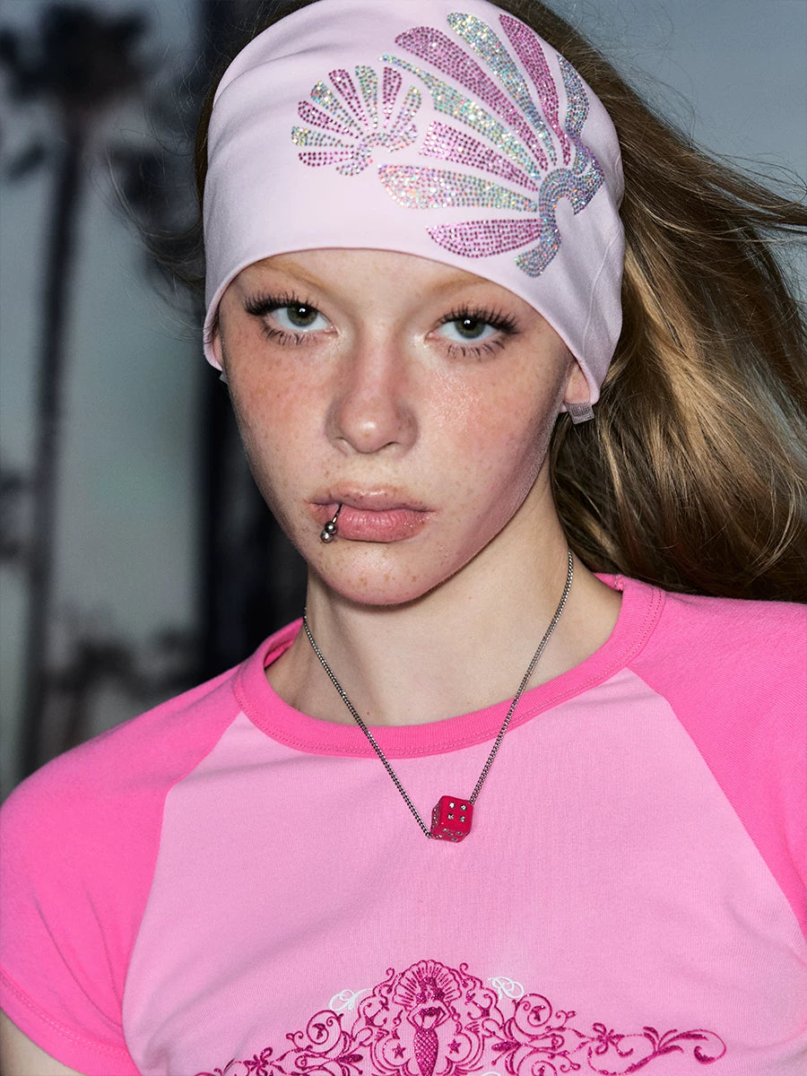 Rhinestone Cotton Headband