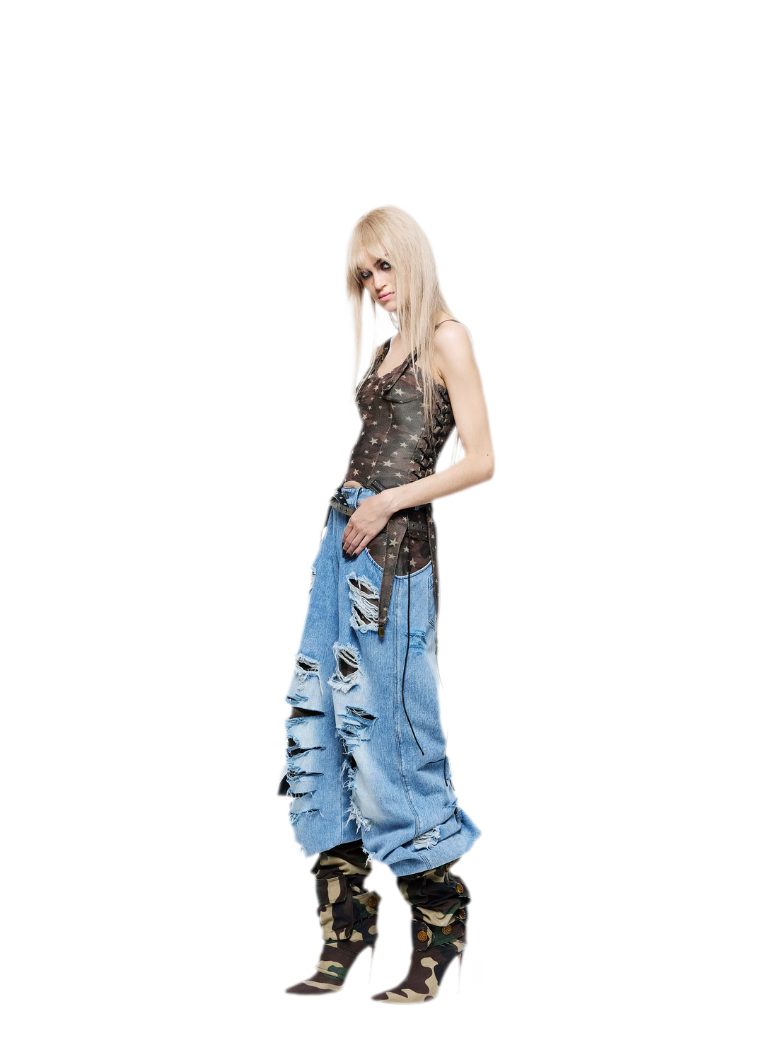 Camouflage Corset Camisole