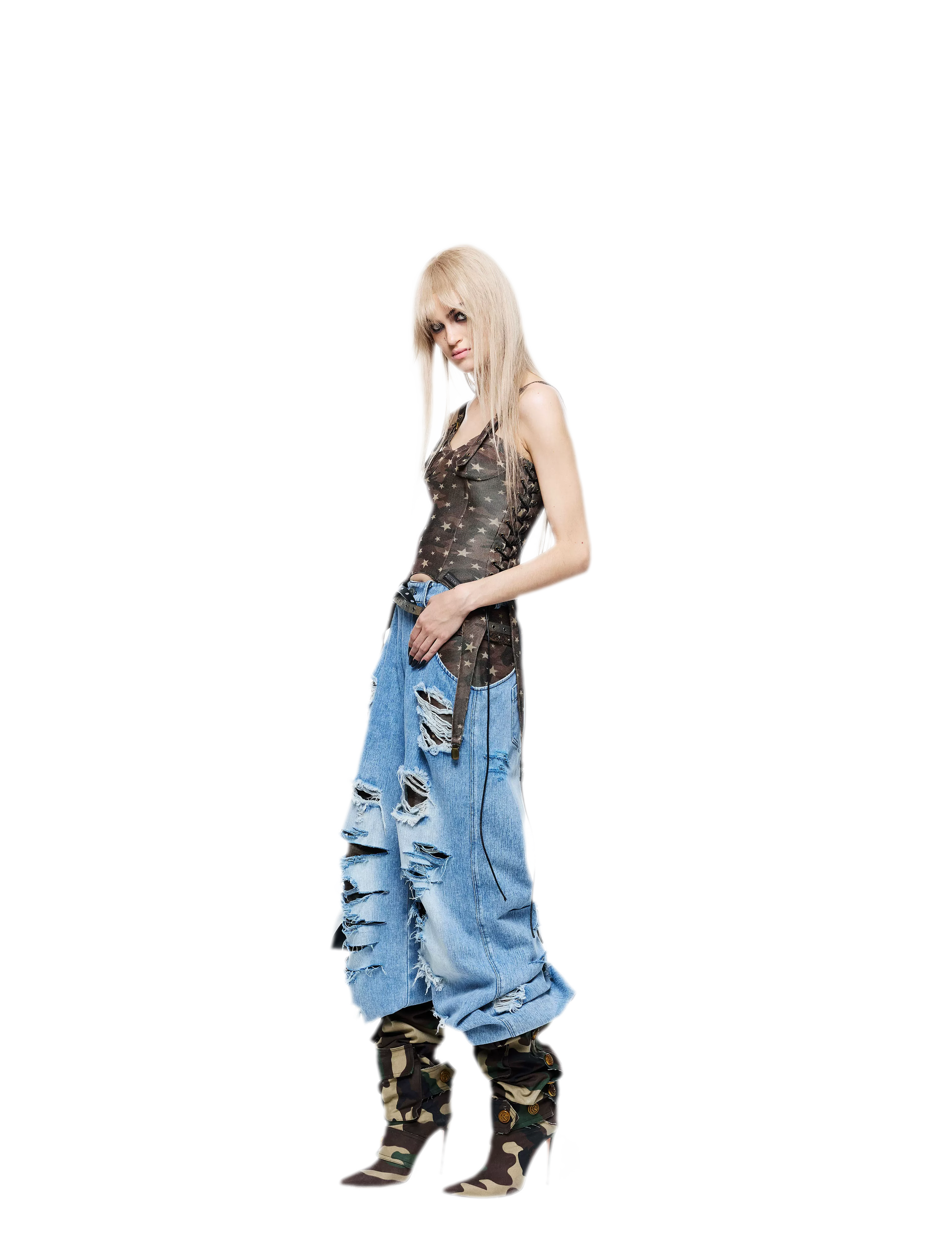Camouflage Corset Camisole
