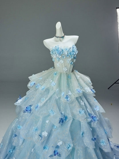 Gradient Sequin Ball Gown
