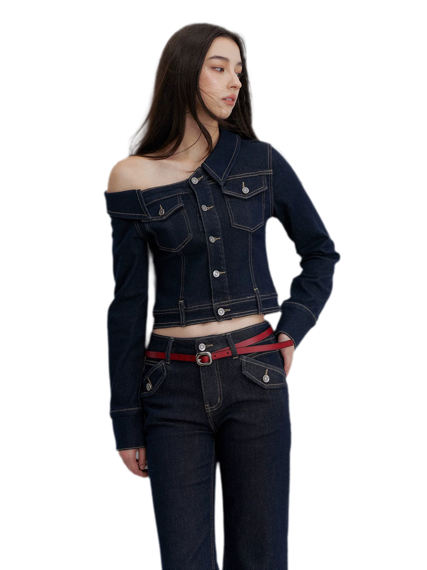 Asymmetric Denim Jacket