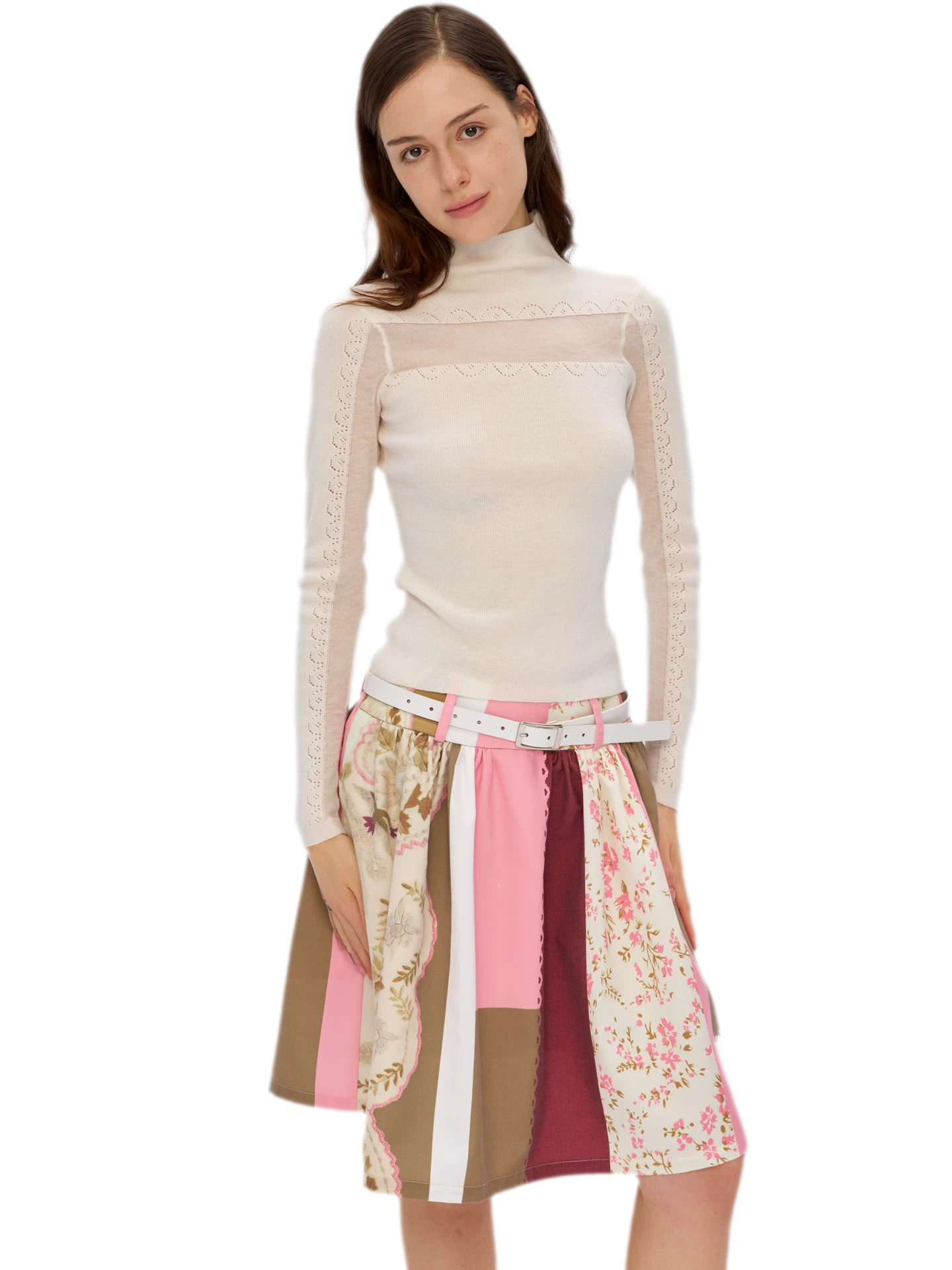 Wool Rib Knit Top