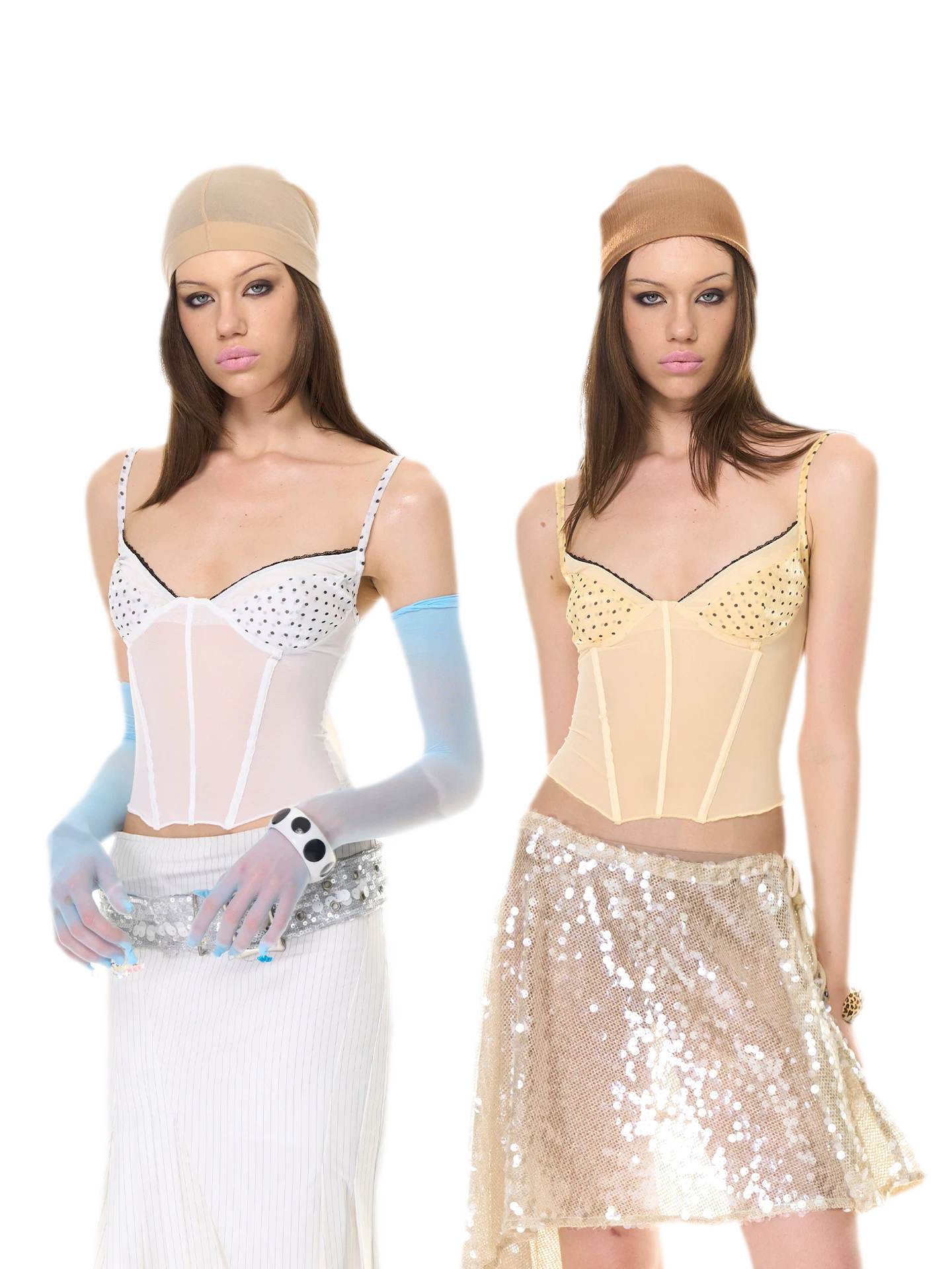 Lace Mesh Slim Cami