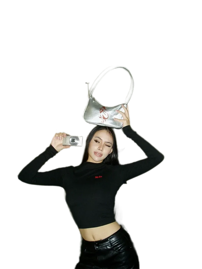 Silver Hobo Handbag