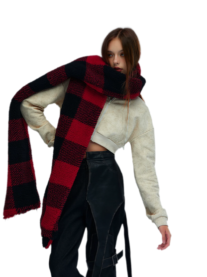 Thickened Punk Plaid Scarf