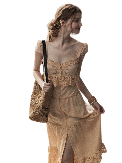 Floral Embroidered Dress
