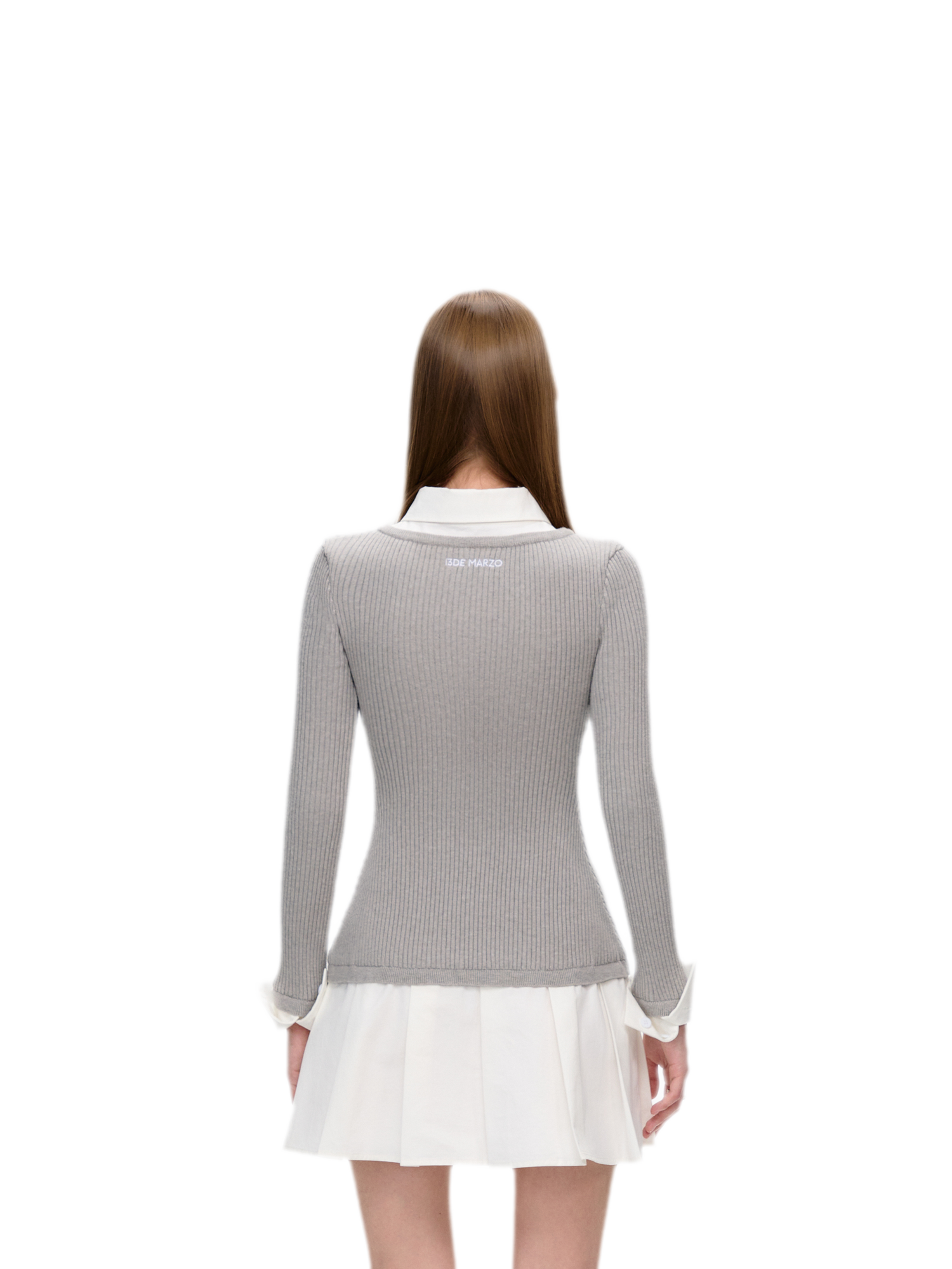 Faux Layered Knit Dress