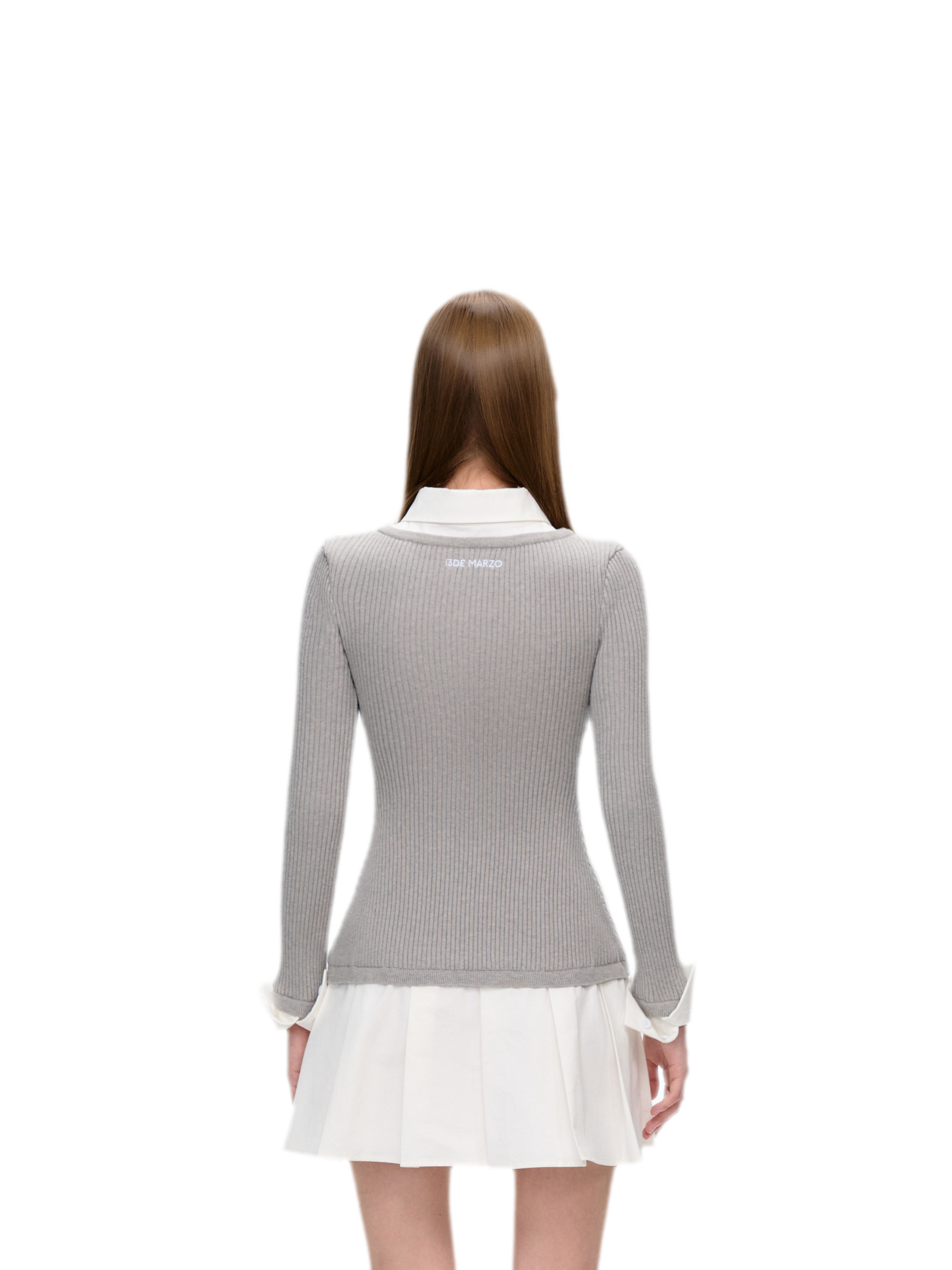 Faux Layered Knit Dress