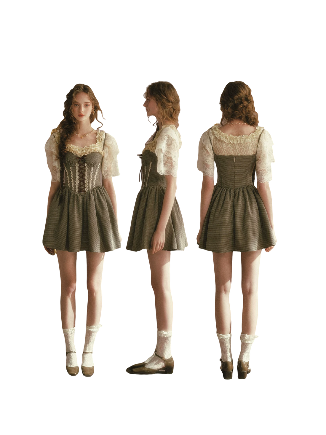 Crown Morning French Soft Lace Top