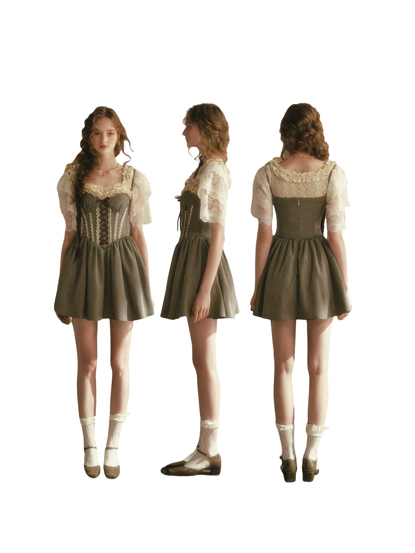 Crown Morning French Soft Lace Top