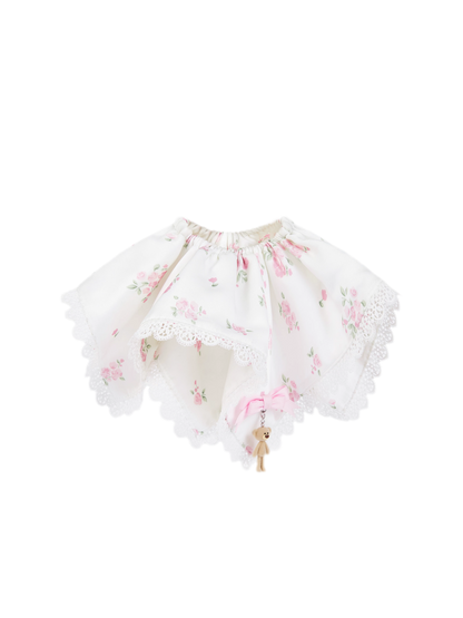 Floral Hanky Scrunchie