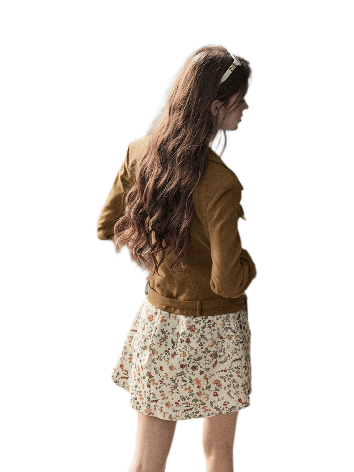 Soft Suede Cropped Utility Jacket