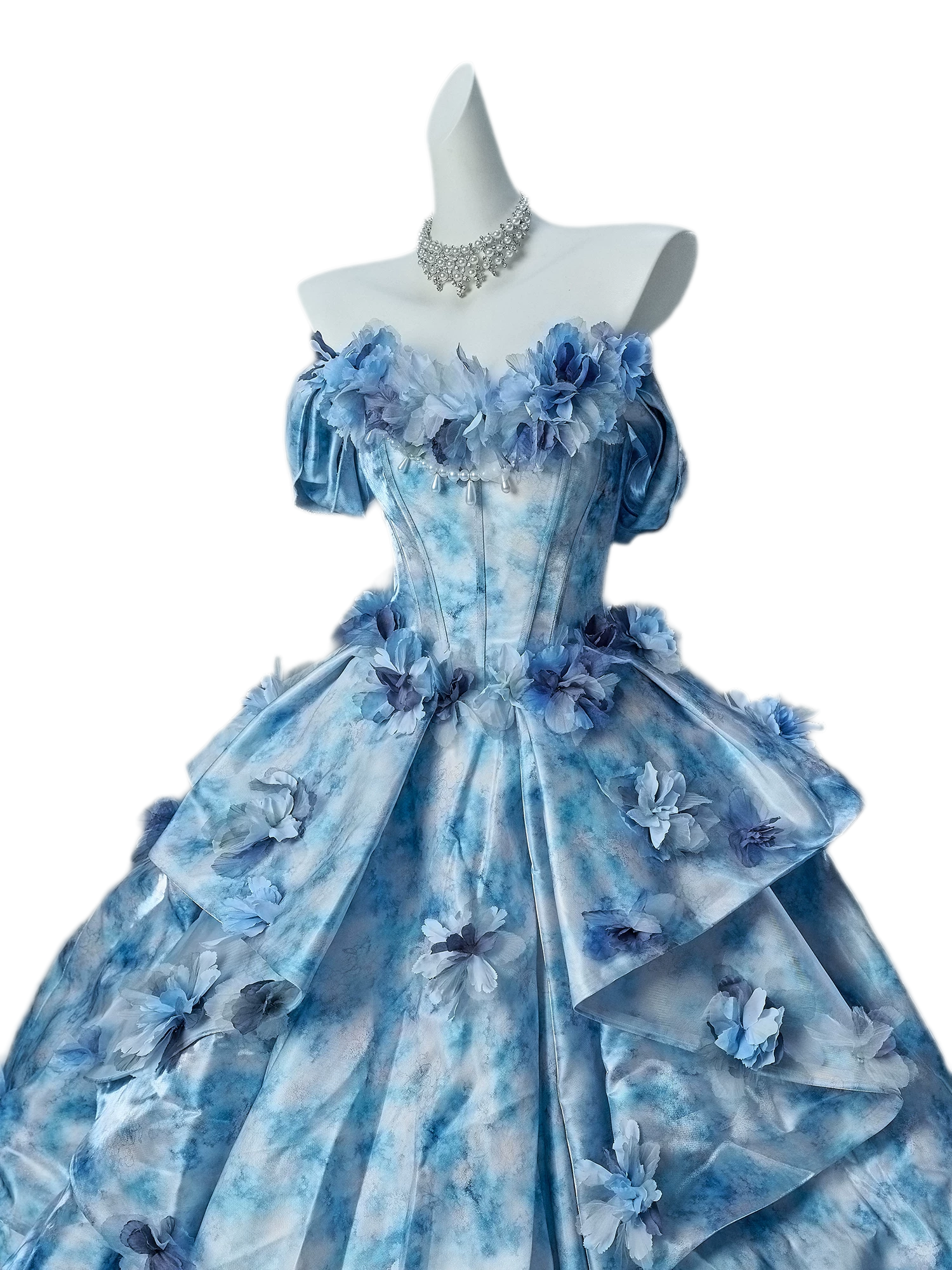 Nayi Floral Ball Gown