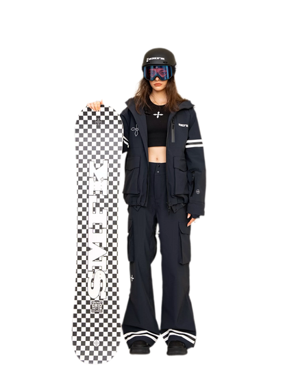 SMFK Abstract Grid Graphic Snowboard – DHL Express Shipping, Duties &amp; Taxes Included