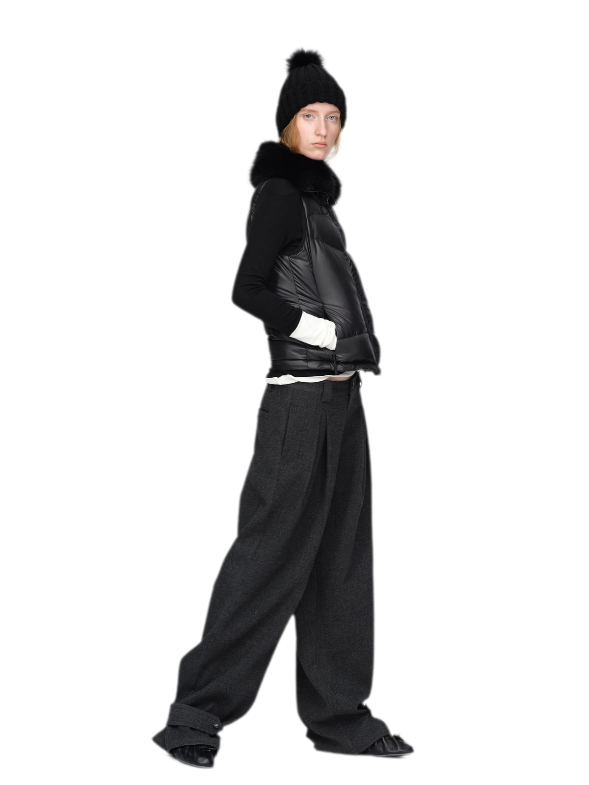 Gilet matelassé en duvet brillant
