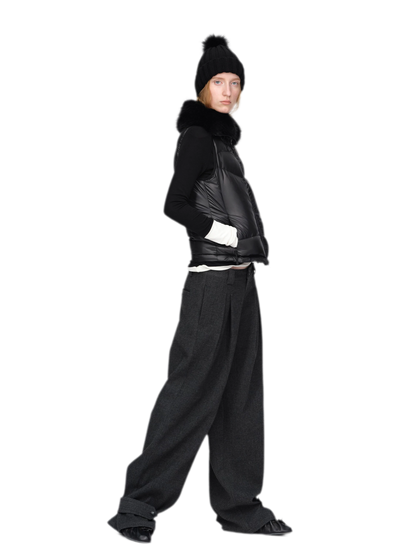 Gilet matelassé en duvet brillant