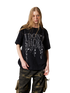 DONSMOKE Loose Fit Glitter Logo T-Shirt – view 2