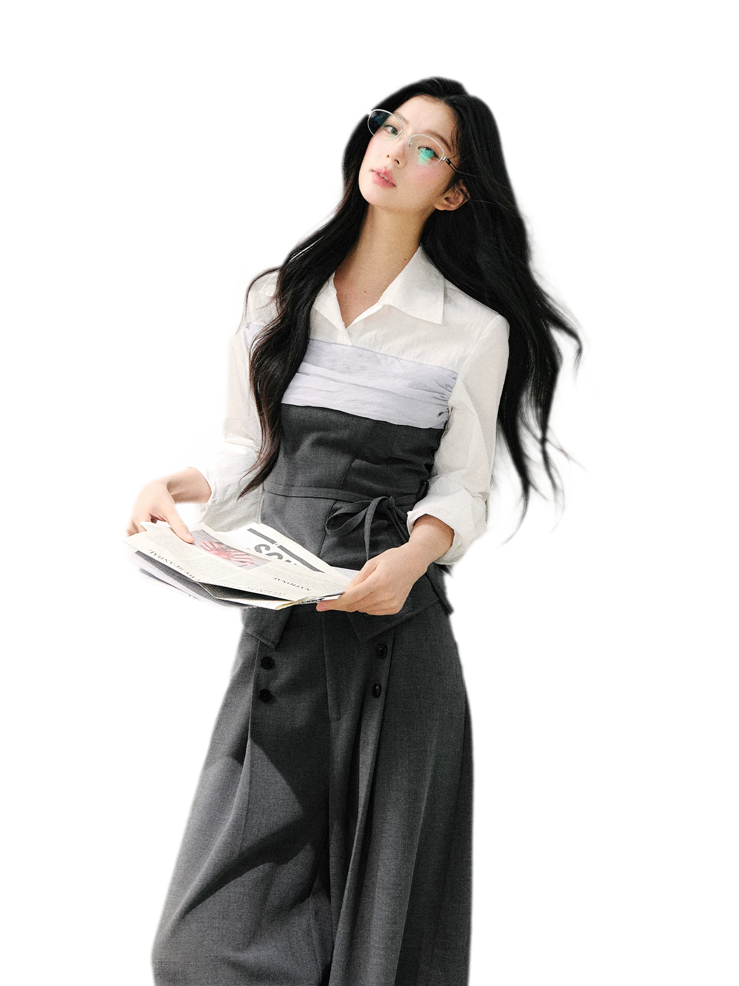 Layered Bustier Shirt