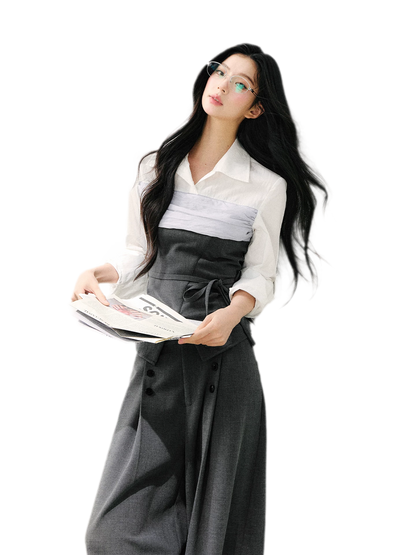 Layered Bustier Shirt