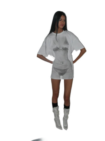 Bikini Illusion Cotton Tee