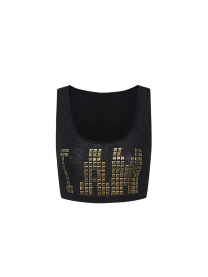 24ANS x UWA Hotfix Studded Crop Vest