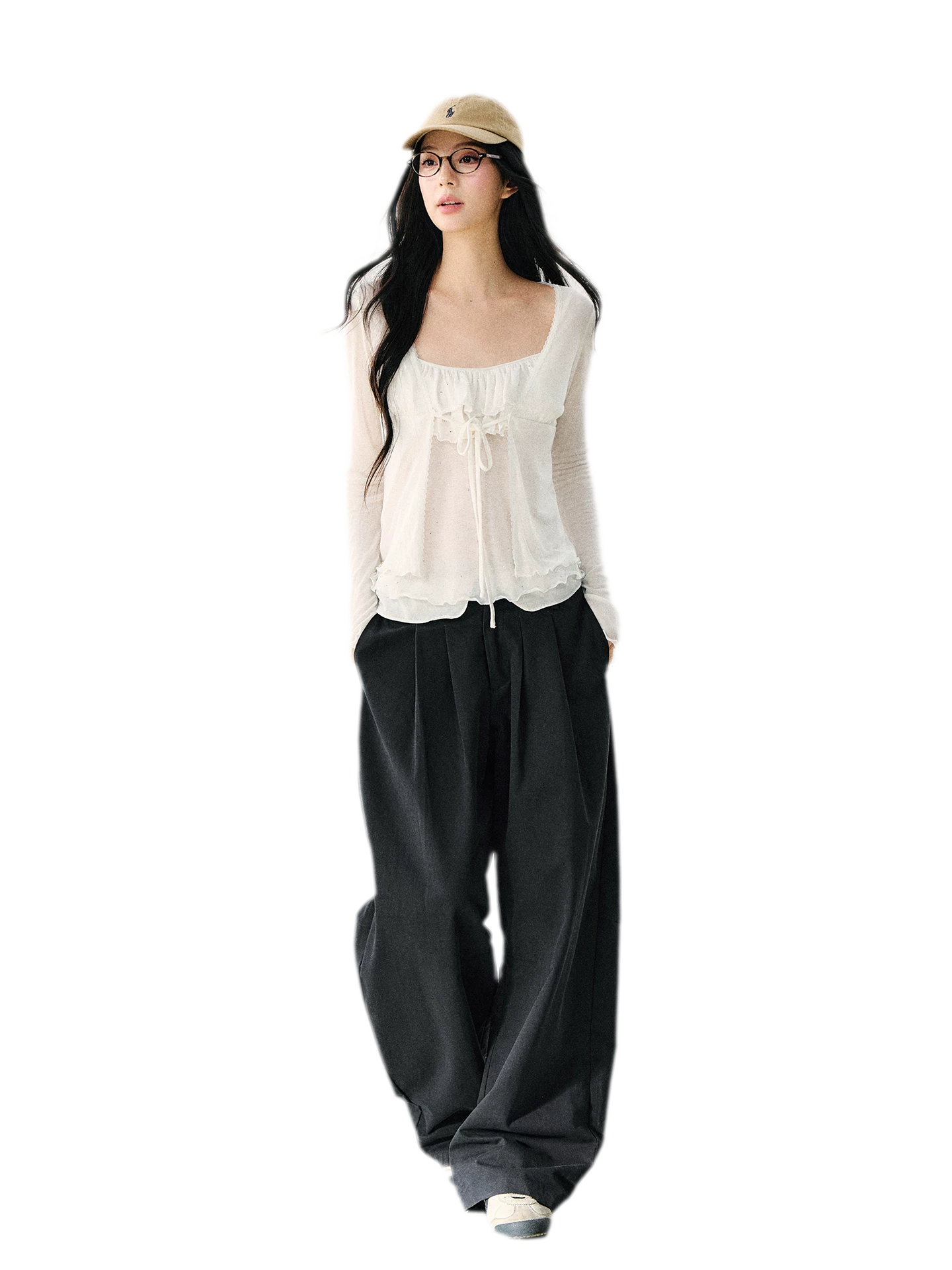 Sweet Ruffle Cardigan Set