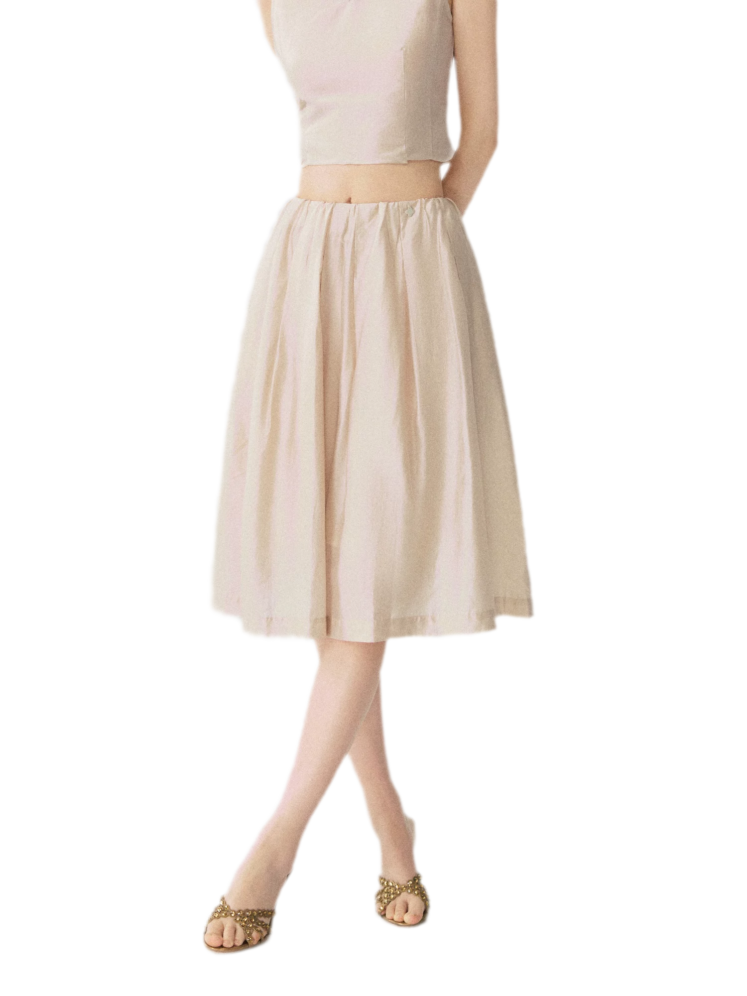 Sailor Collar Blouse Culottes