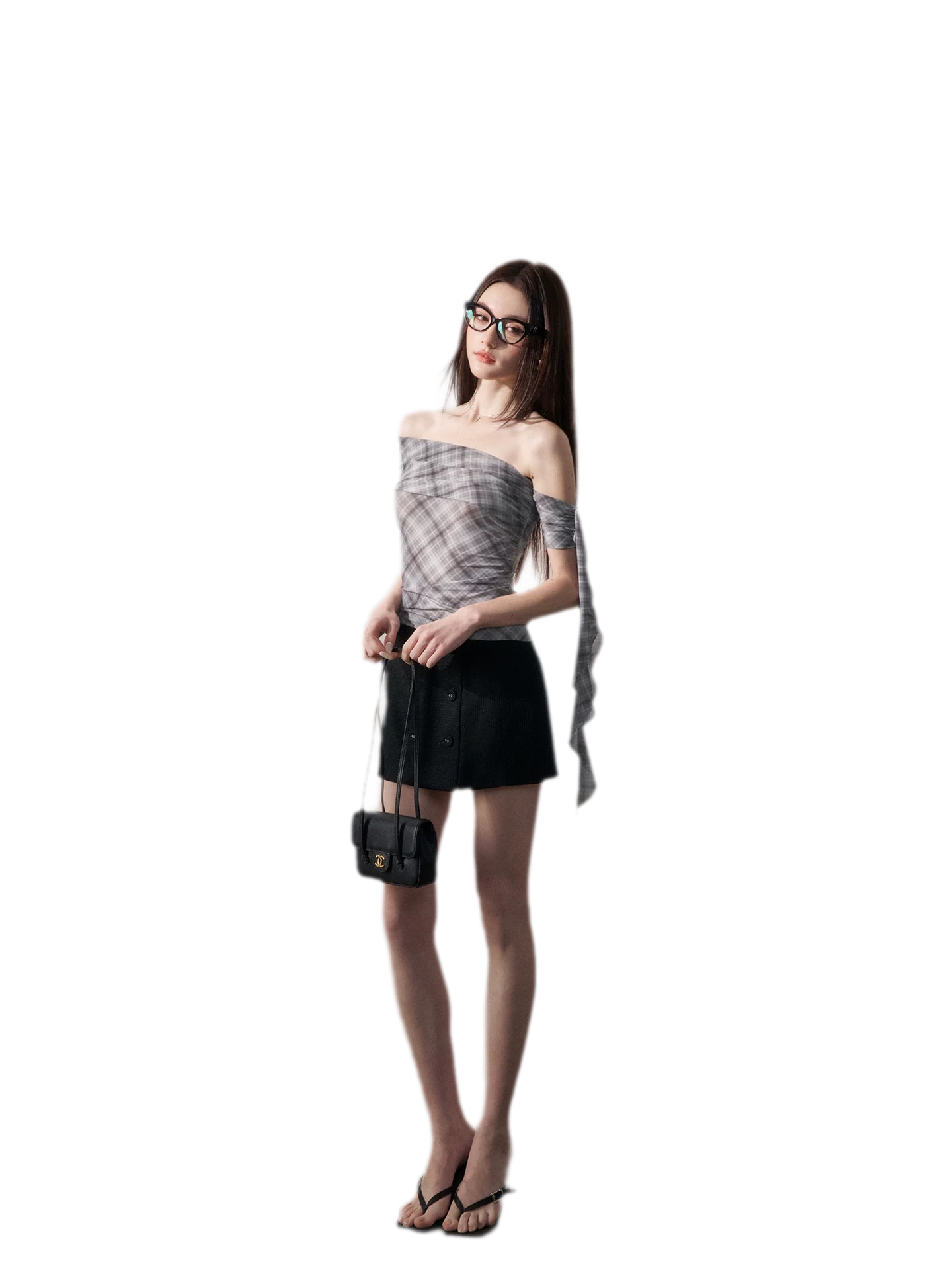 Grid Asymmetrical Cami