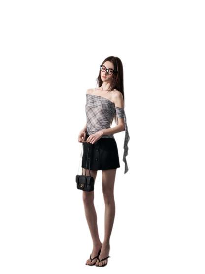 Grid Asymmetrical Cami