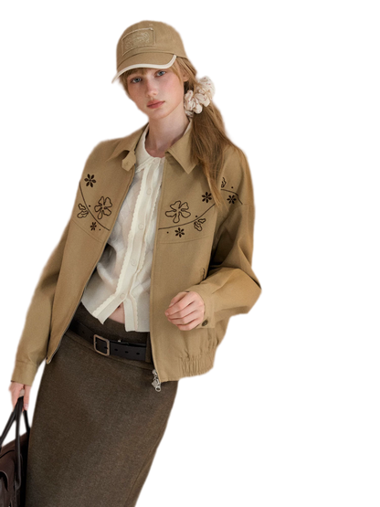 Embroidered Vintage Workwear Jacket