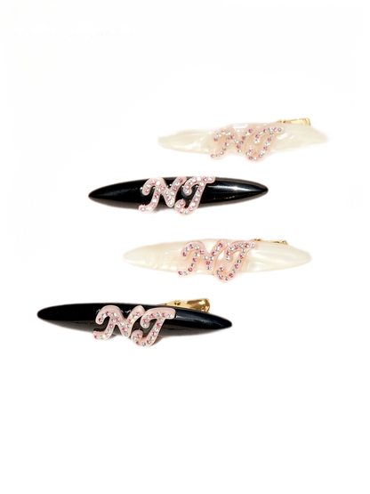 Logo Hair Clip Set