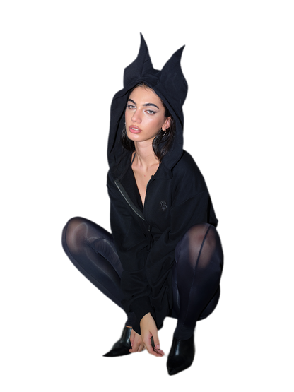 Devil Ear Zip Hoodie