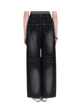 13DE MARZO Bear Appliqué Wide Jeans – view 2