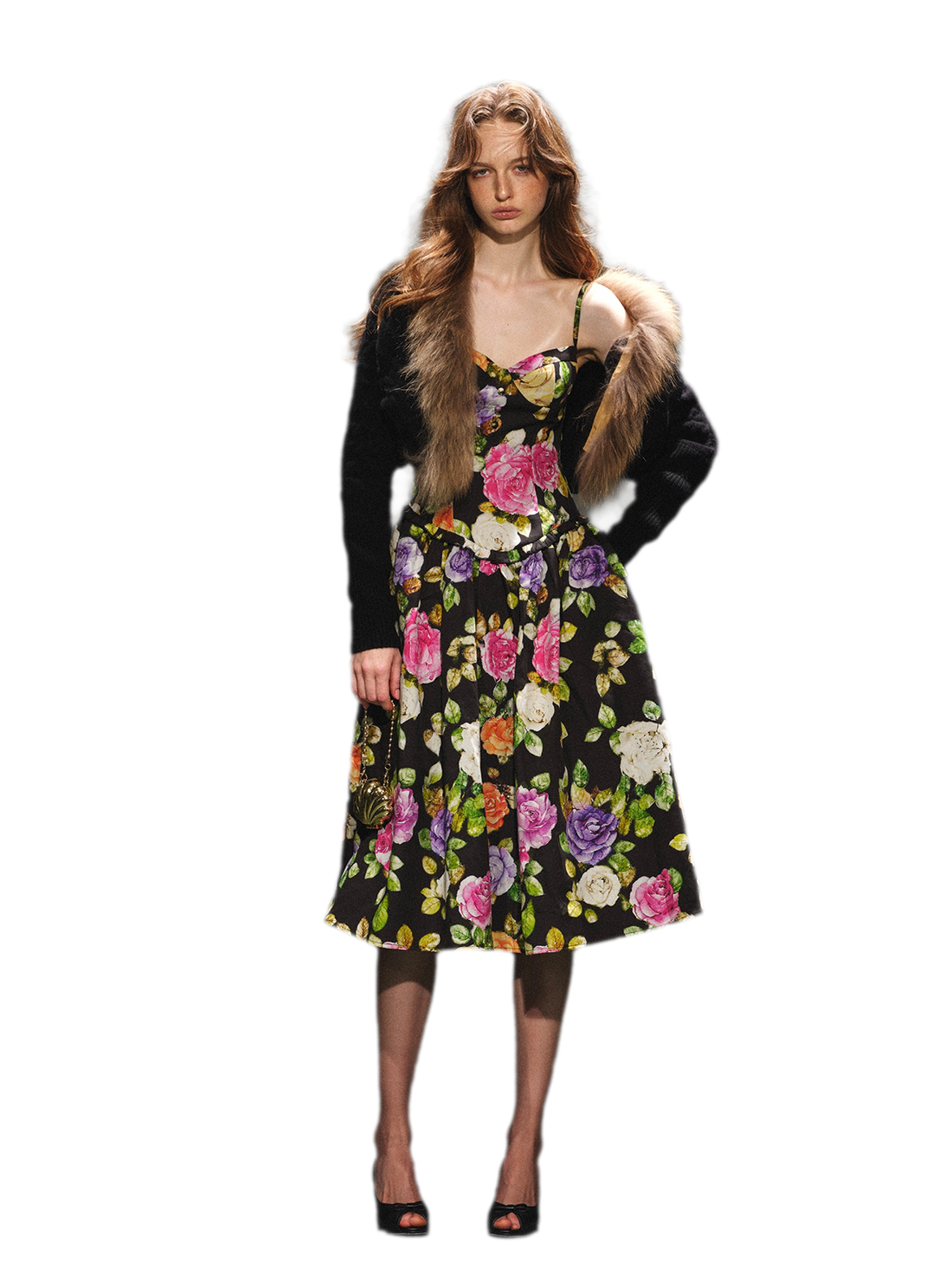 Wool Cable-Knit Jacket Dress Set 100% Wool