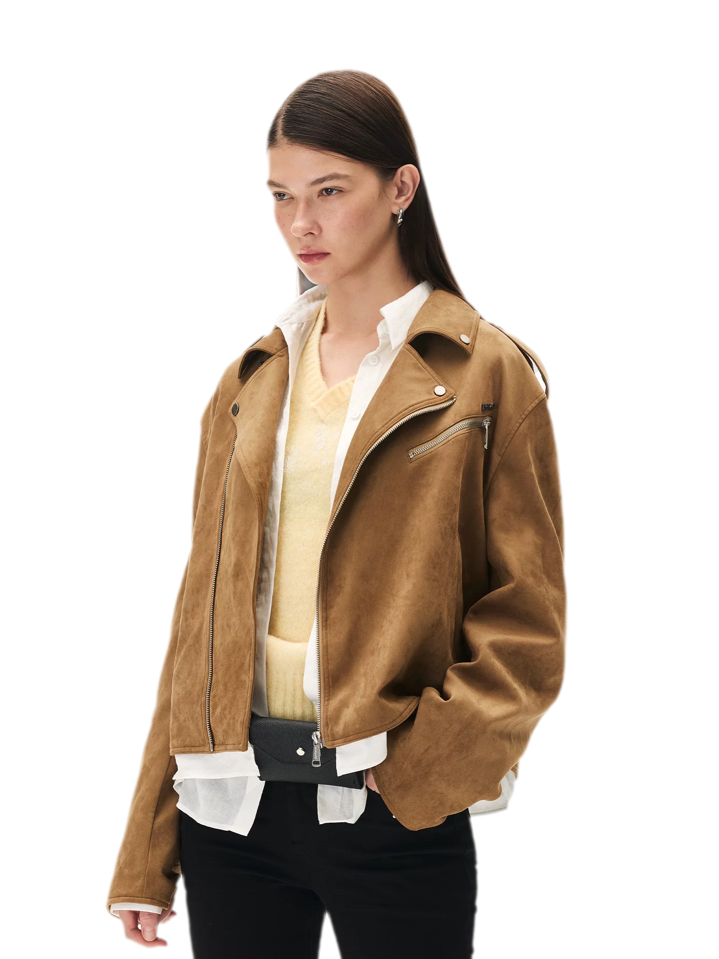 Suede Velvet Relaxed Jacket