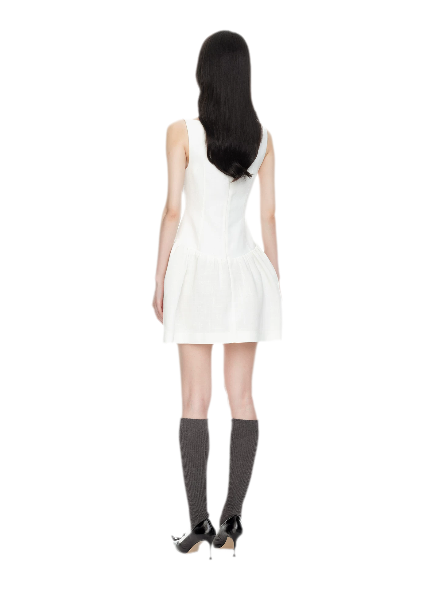 Ruffle Bowknot Mini Dress