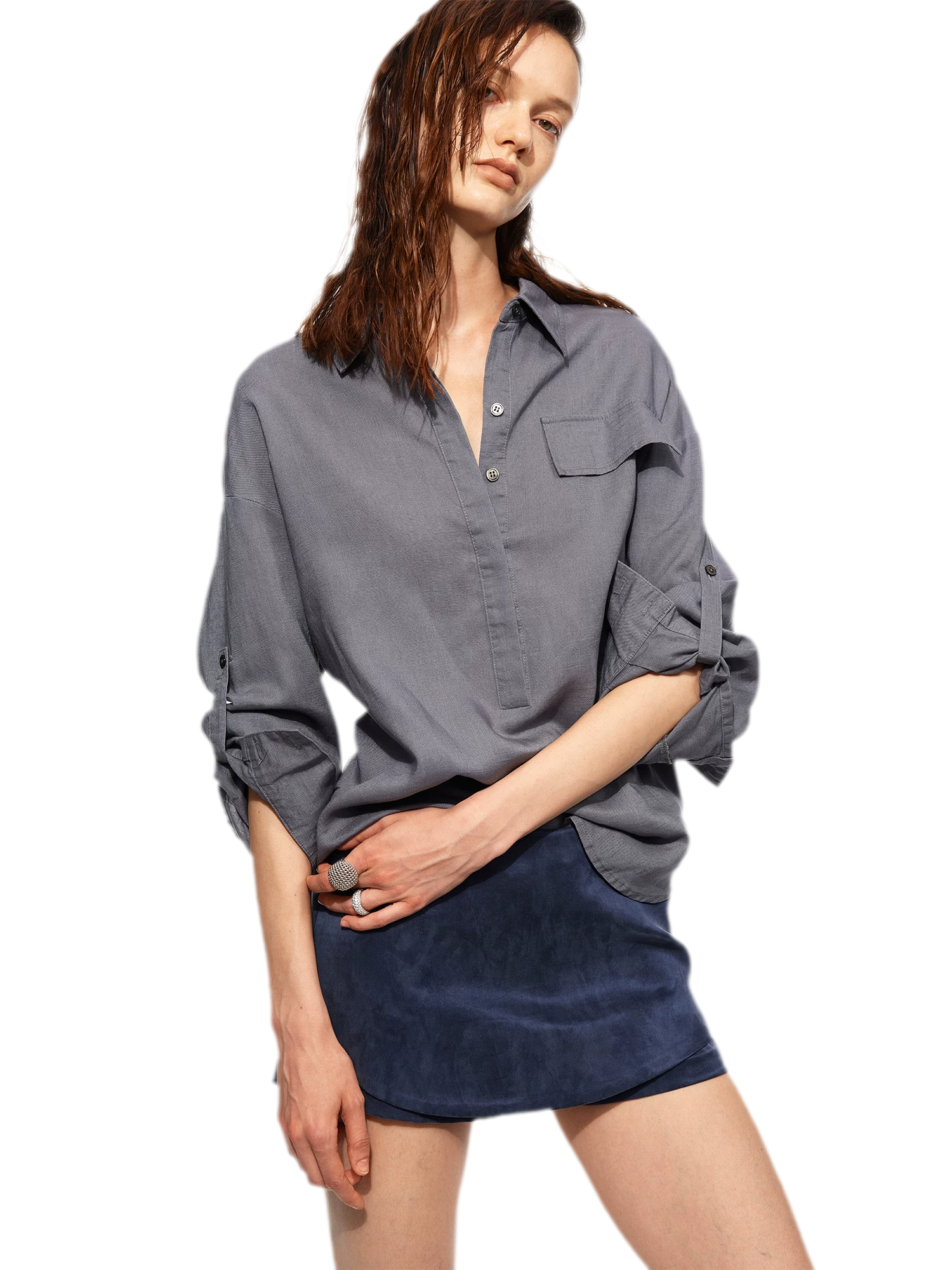 Tencel Linen Textured Shirt