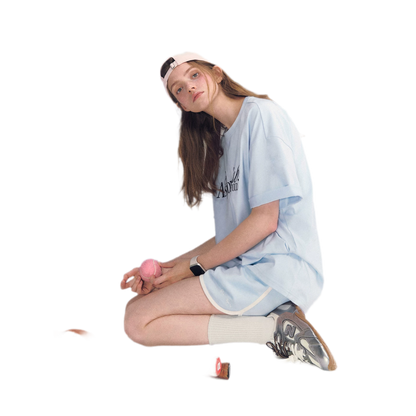 Embroidered Piping Shorts