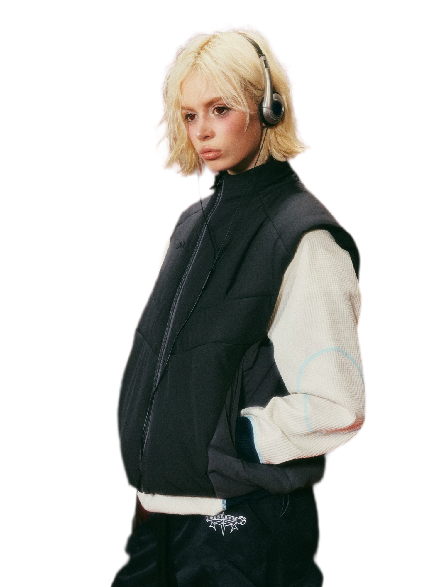 Panelled Technical Padded Vest