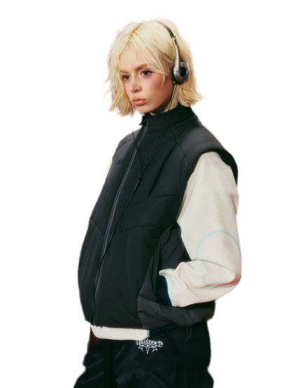 Panelled Technical Padded Vest