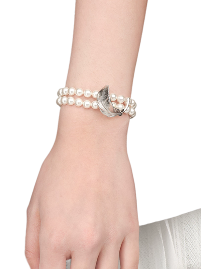 Feather Double Layer Bracelet