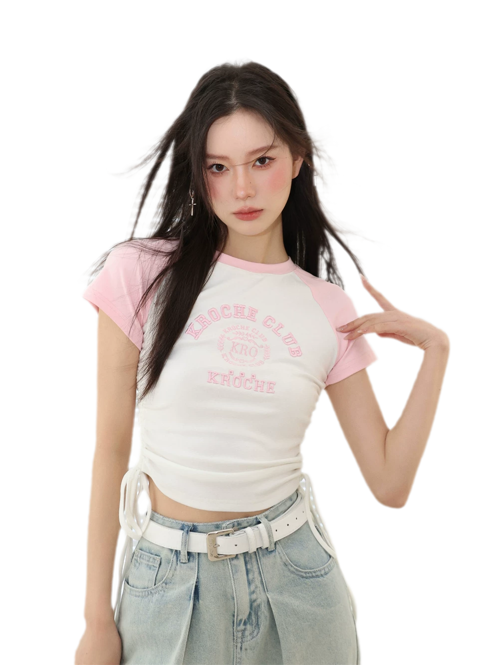 Wide Metal Letter Belt