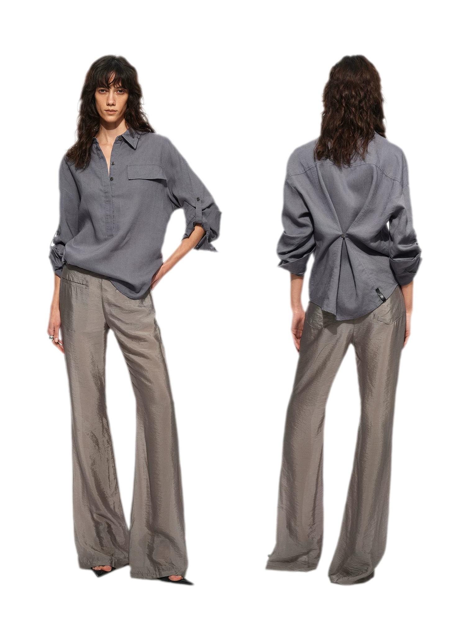 Silky Flared Lounge Pants