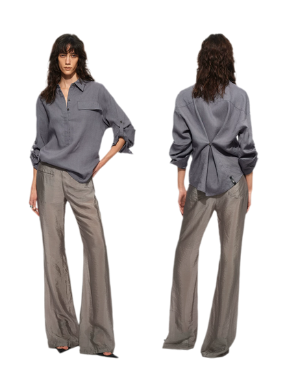 Silky Flared Lounge Pants